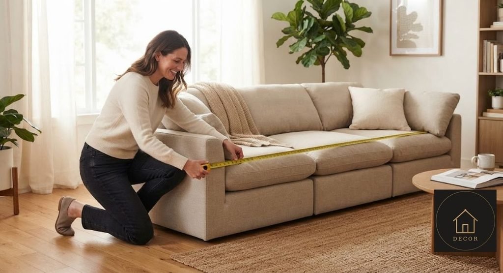 3 seat cloud couch width comparison showing four real sofa sizes