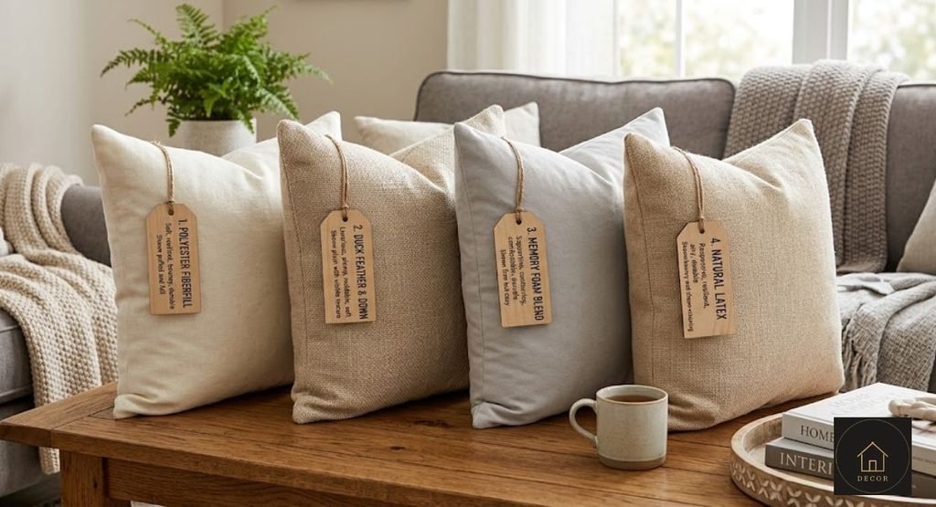different cushion filling types used in cloud sectional sofas including foam and down