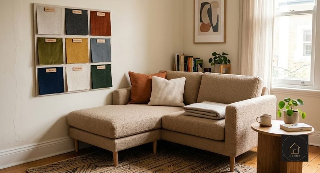 2×2 Corner Couch Guide: Best Small Space Sectional for Apartments (2026) different fabric options for a small corner sectional couch