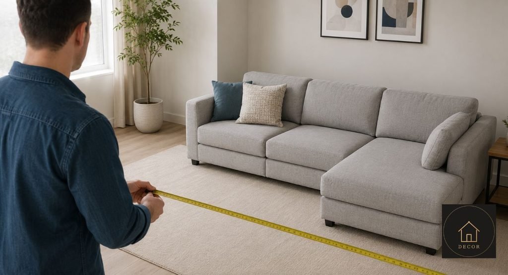 how to measure living room space before buying a modular sofa