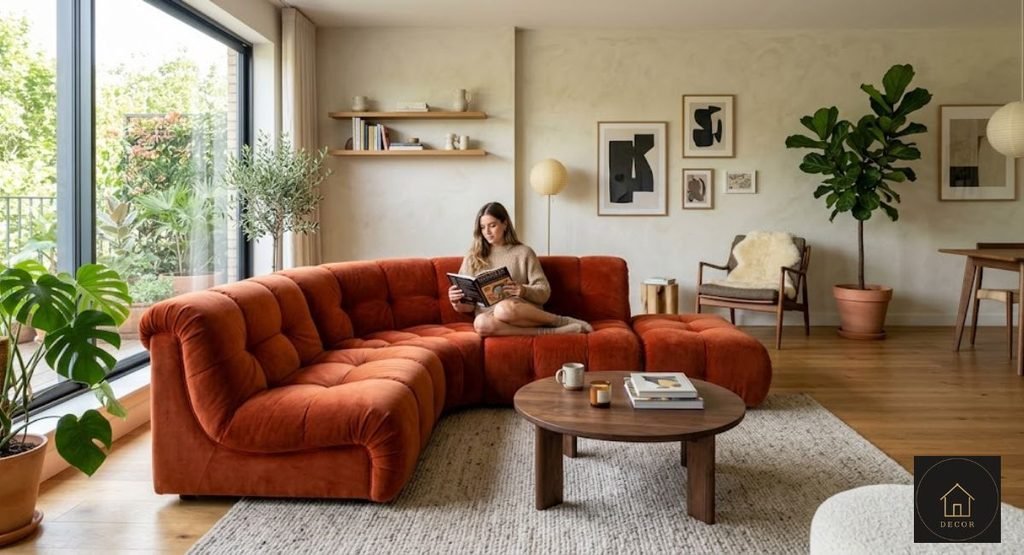 Maggis Caterpillar Sofa Review: Is This Cozy Design Worth Buying? maggis caterpillar sofa with rounded cushions in a modern living room