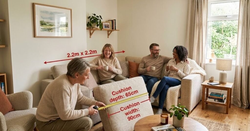 Cloud Couch Slipcovers: How to Actually Get a Good Fit measuring a cloud couch for slipcover sizing