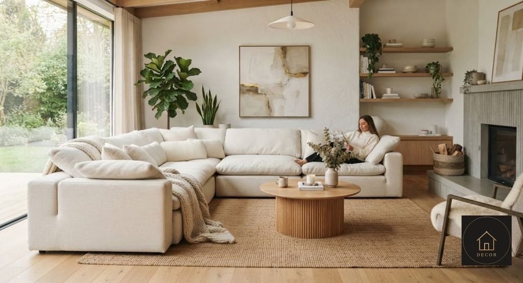 Cloud Corner Sofa Buying Guide: Sizes, Prices & Best Tips modern cloud corner sofa in a luxury living room