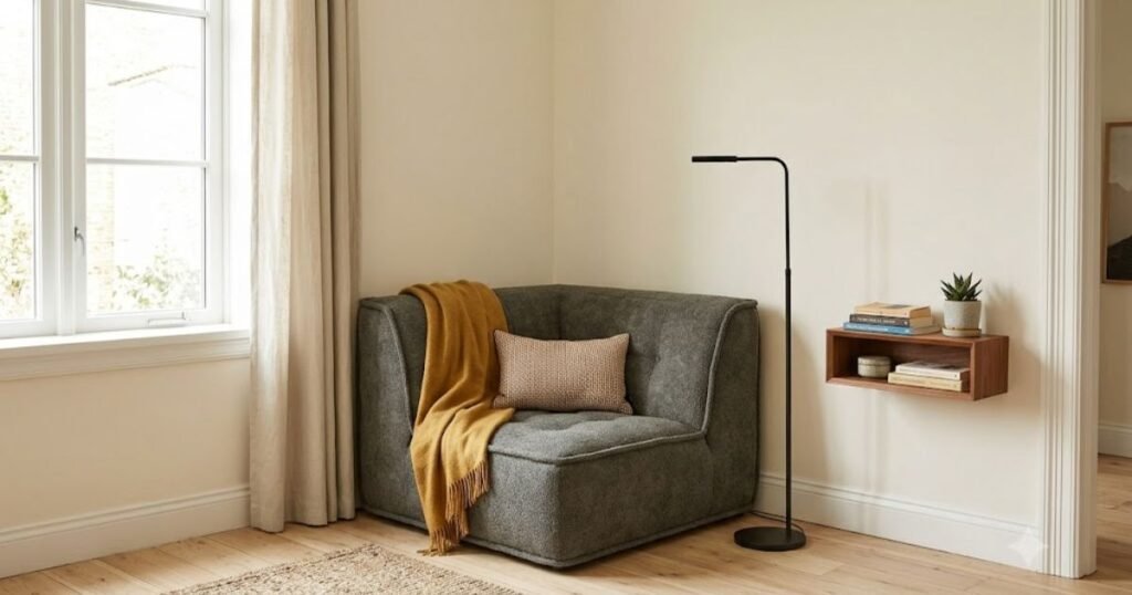 modju couch corner piece in living room