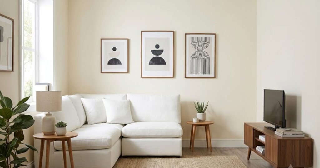 Small White Sectional Couch: The Right Size for Every Room small white sectional couch in a small living room