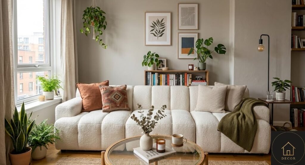 bellini couch dupe configuration for a small apartment