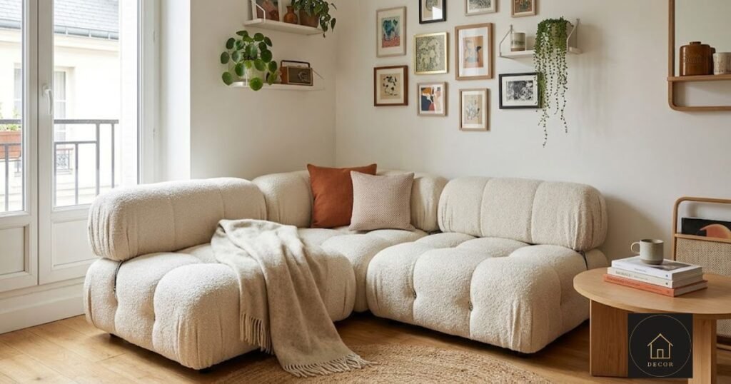 bellini couch in small apartment living room