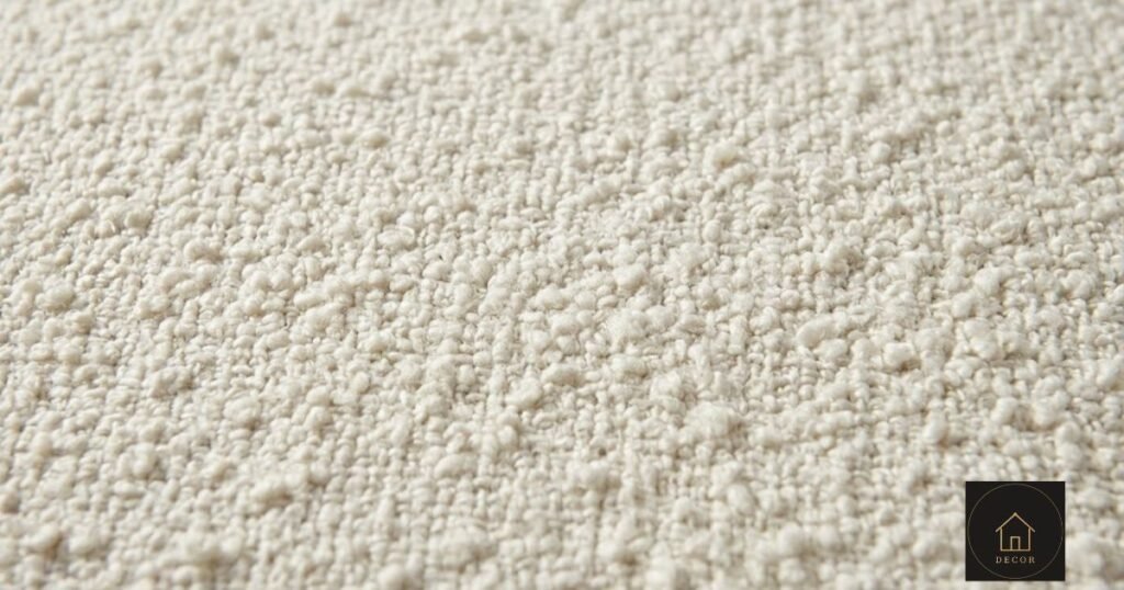 boucle fabric on a bellini couch dupe prone to watermarking