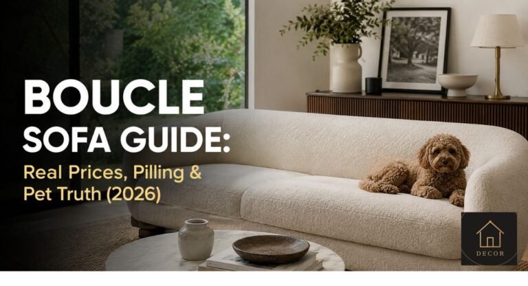 boucle sofa guide real prices pilling and pet truth 2026