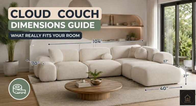 cloud couch dimensions guide