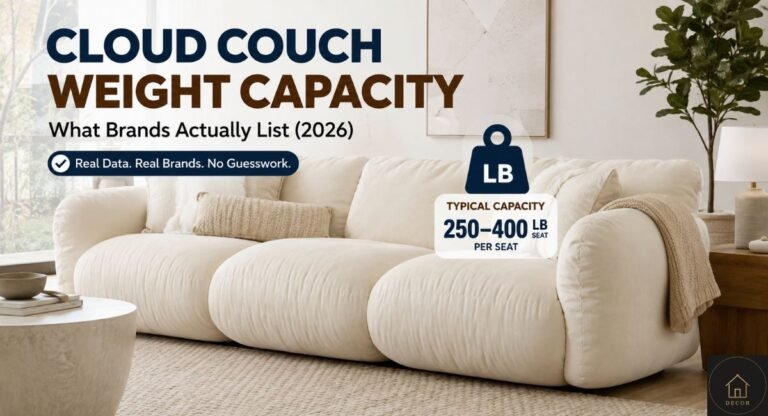cloud couch weight capacity