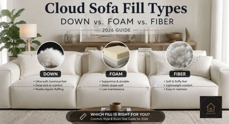 cloud sofa fill types