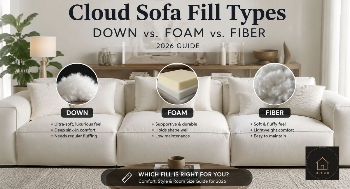 cloud sofa fill types