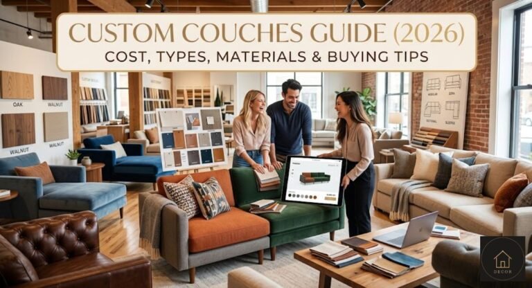 custom couches guide cost types materials and buying tips
