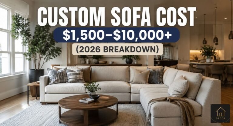 custom sofa cost dollar1500–dollar10000 2026 breakdown