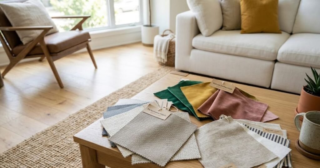 fabric swatches for custom couches
