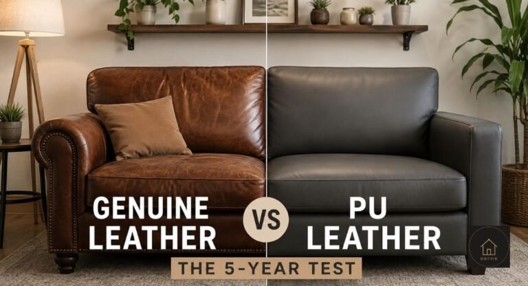 genuine leather vs pu leather furniture the 5 year test