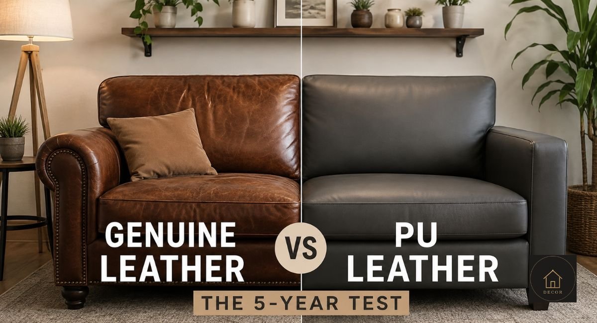 genuine leather vs pu leather furniture the 5 year test