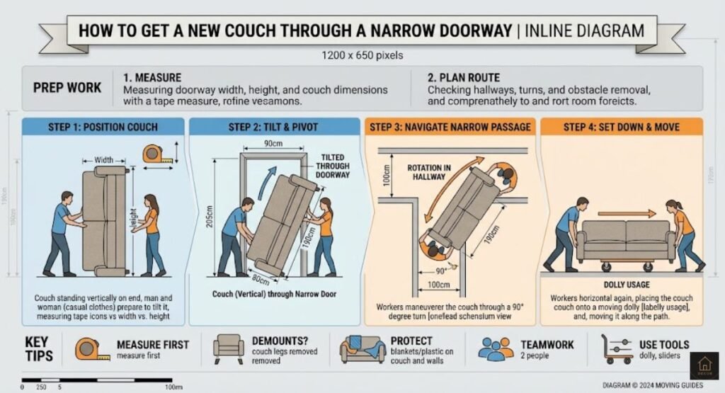 Best Couches for Small Apartments: 4 Types That Actually Fit how to get a new couch through a narrow doorway