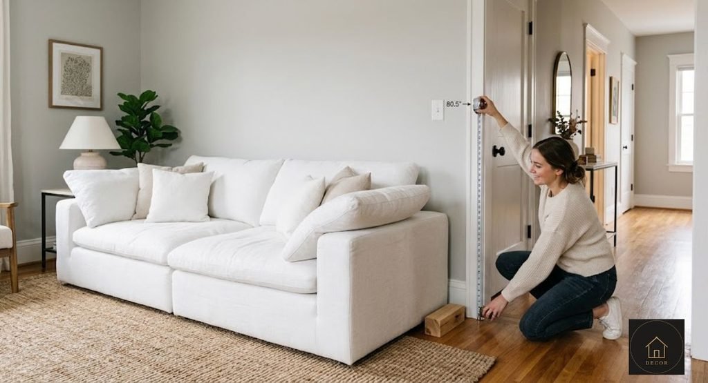 Cloud Couch Dimensions Guide: What Size Fits Your Room? measuring doorway clearance before buying a cloud couch