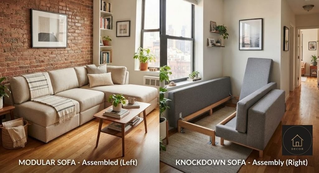Best Couches for Small Apartments: 2026 Fit Guide modular and boxed couch delivery options for a narrow apartment doorway
