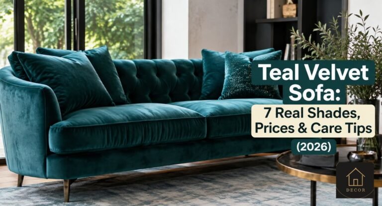 teal velvet sofa 7 real shades prices and care tips 2026
