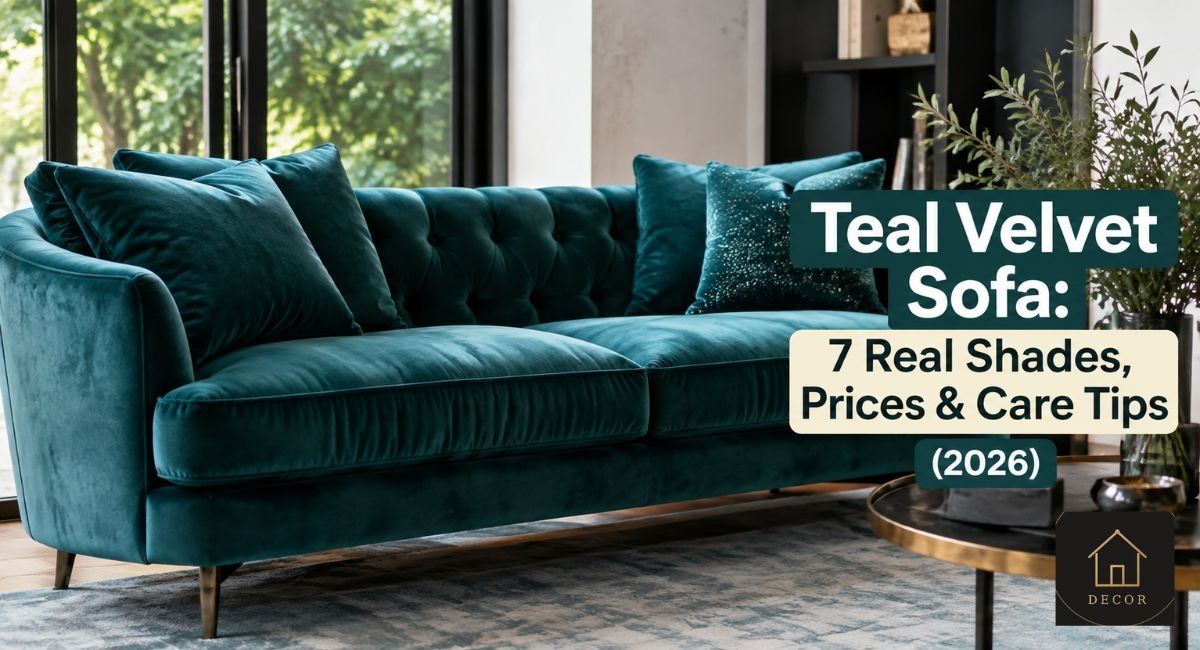 teal velvet sofa 7 real shades prices and care tips 2026