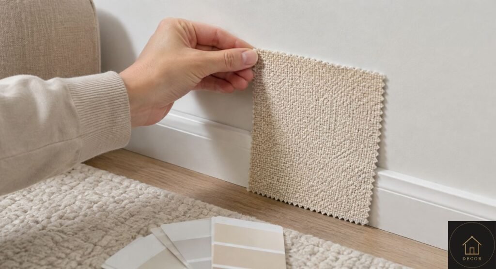 Cloud Couch Color and Fabric Guide: 7 Combos That Last testing cloud couch color and fabric swatch at home