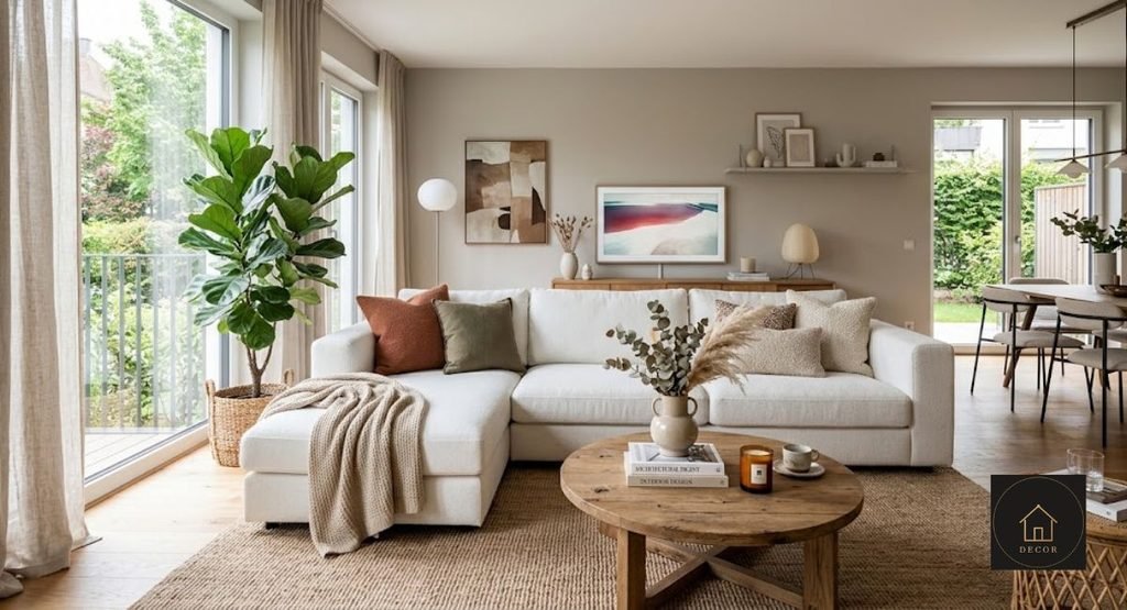 White L Shaped Couch: Complete Buying Guide for Size, Price, Fabric & Maintenance white l shaped couch styled with rug pillows and wooden furniture