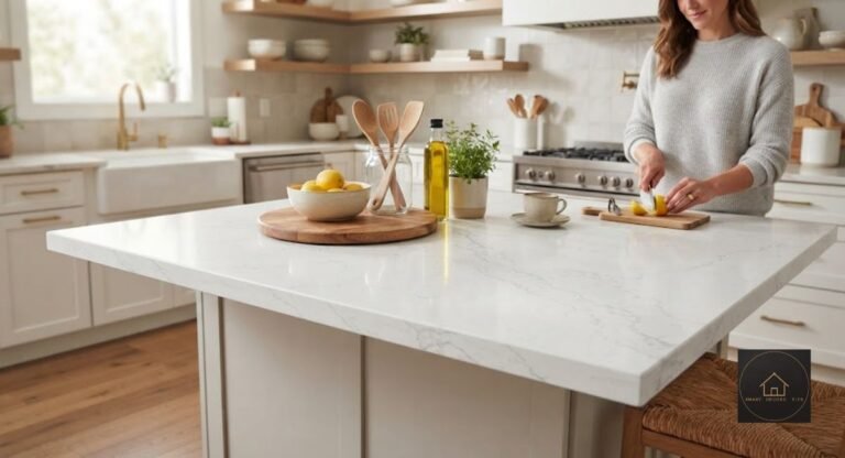carrara marble look quartz