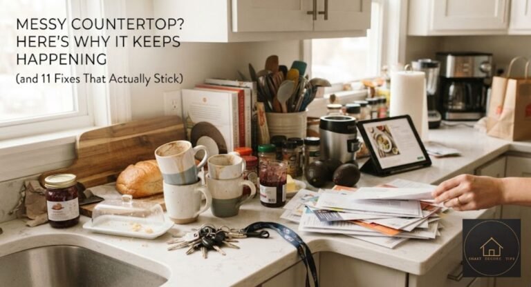 messy countertop
